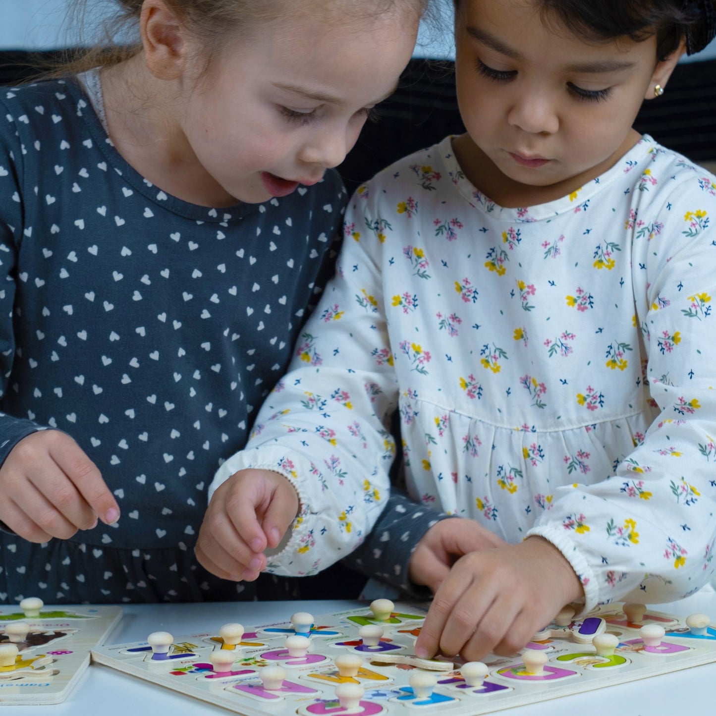 Pack 3 Puzzle de Madera con Empuñadura - Niños 1 a 3 años