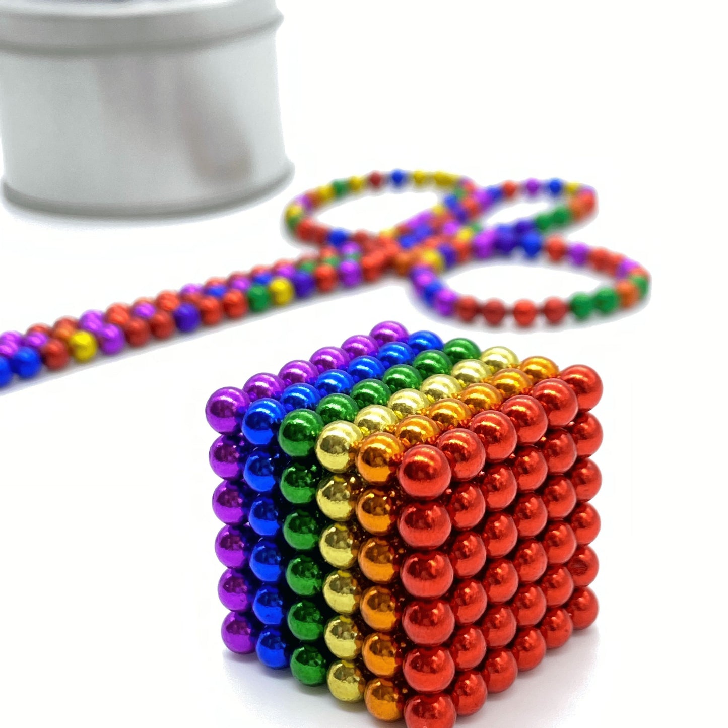 Bolas Magnéticas de Colores de 5mm - 108 piezas de bolitas magneticas de neodimio